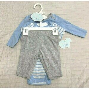 NWT FIRST MOMENTS 3 PIECE LAYETTE SET SIZE NEWBORN